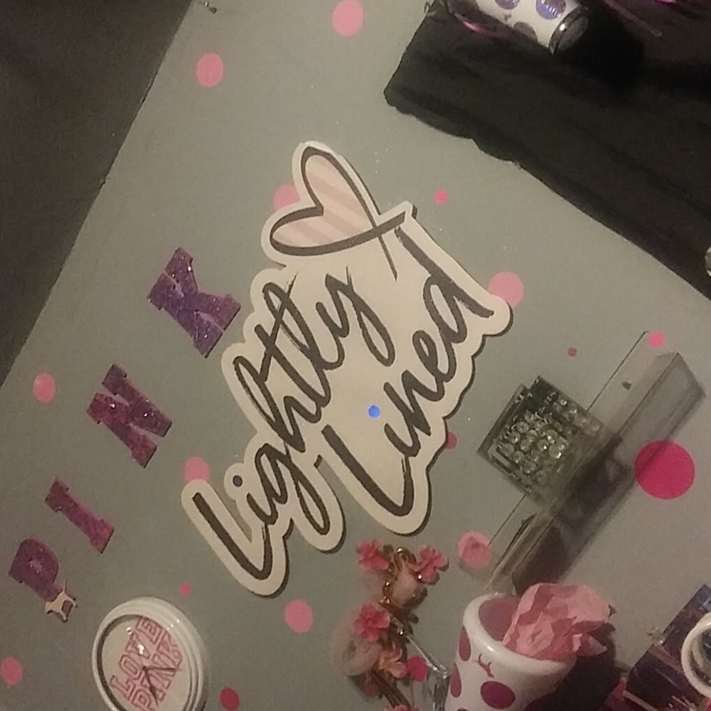 Rare HTF Victoria secret lightly lines sign